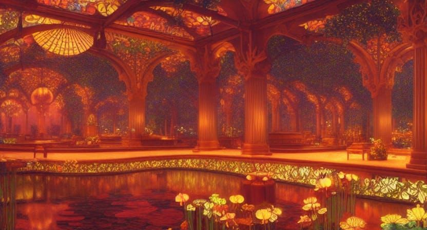 Forest Tavern in Art Nouveau Style