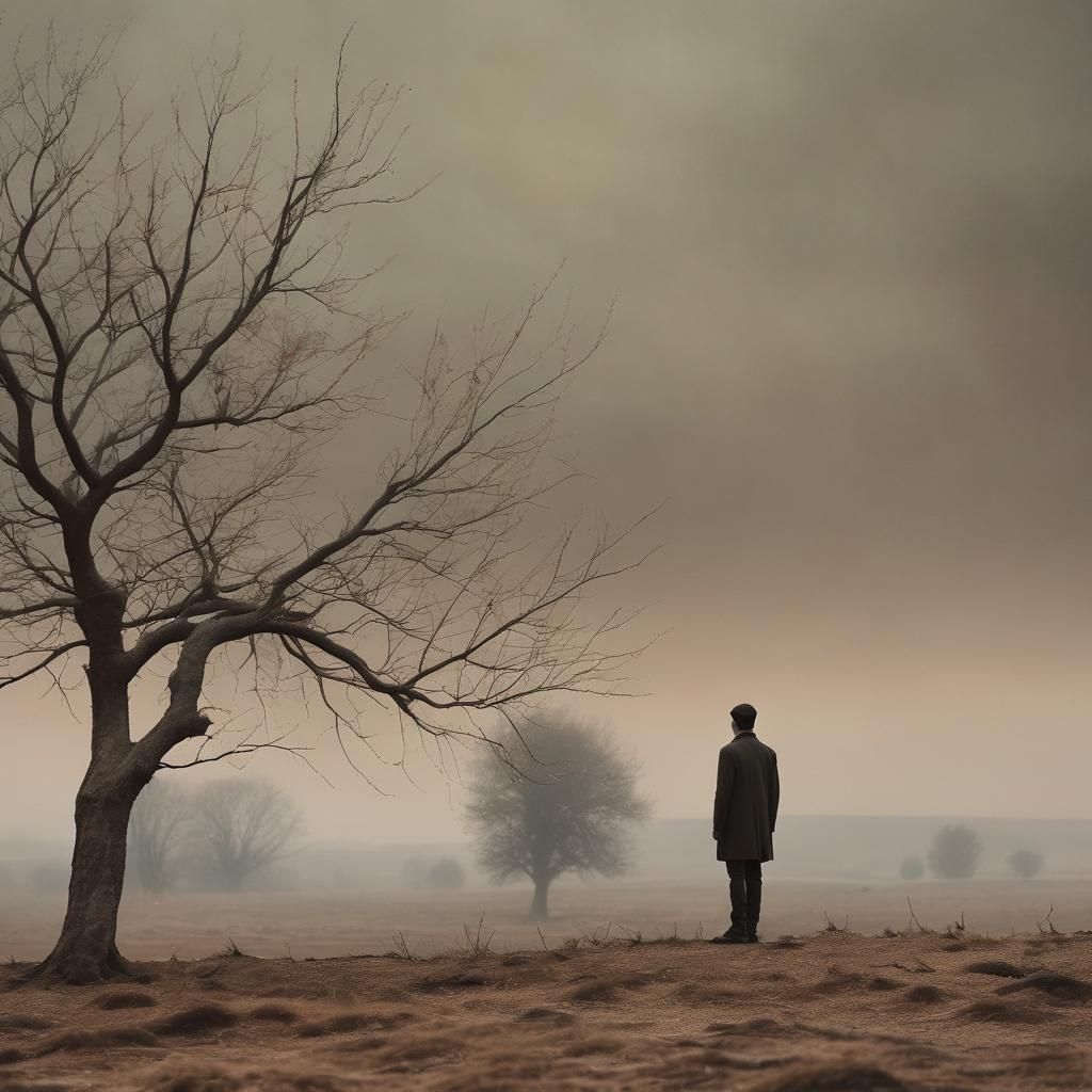 Existential Desolation: A Surrealist Vision of Loneliness