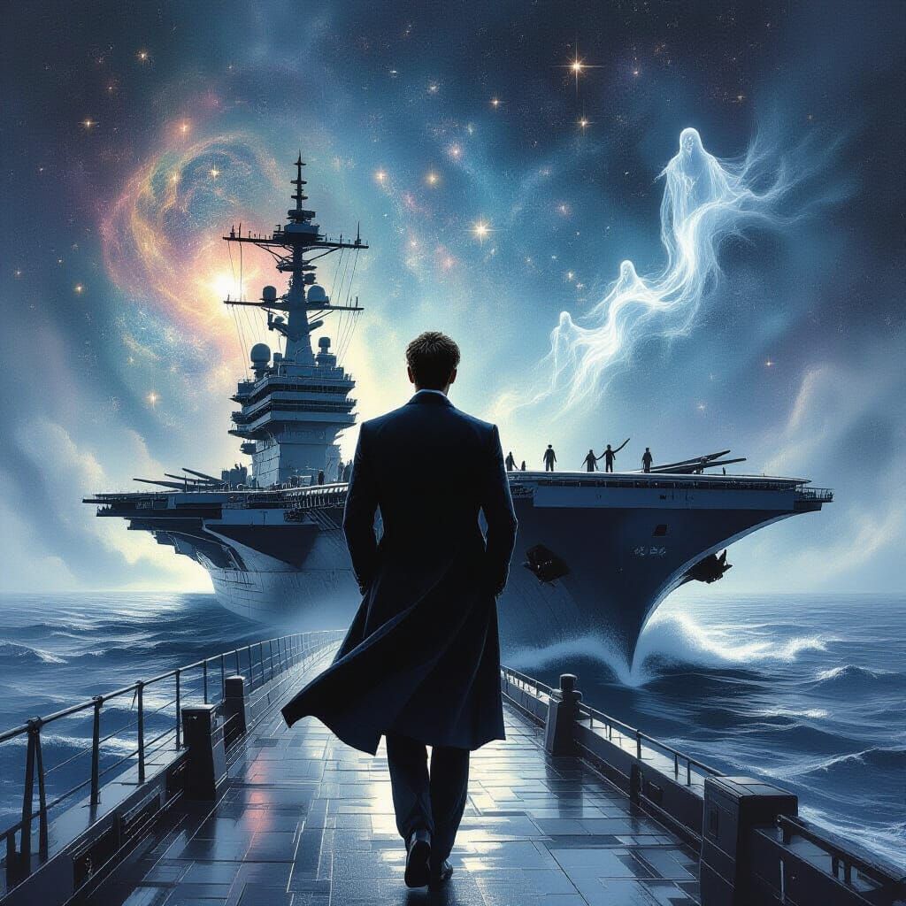 Gentleman on Spectral Carrier in Cosmic Nebula