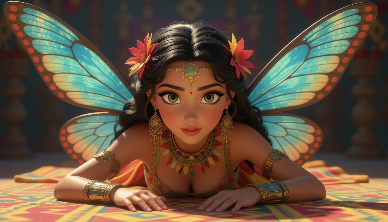 Mesoamerican Maiden Ritual Portrait