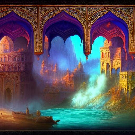 Detailed Portrait of a Persian Woman