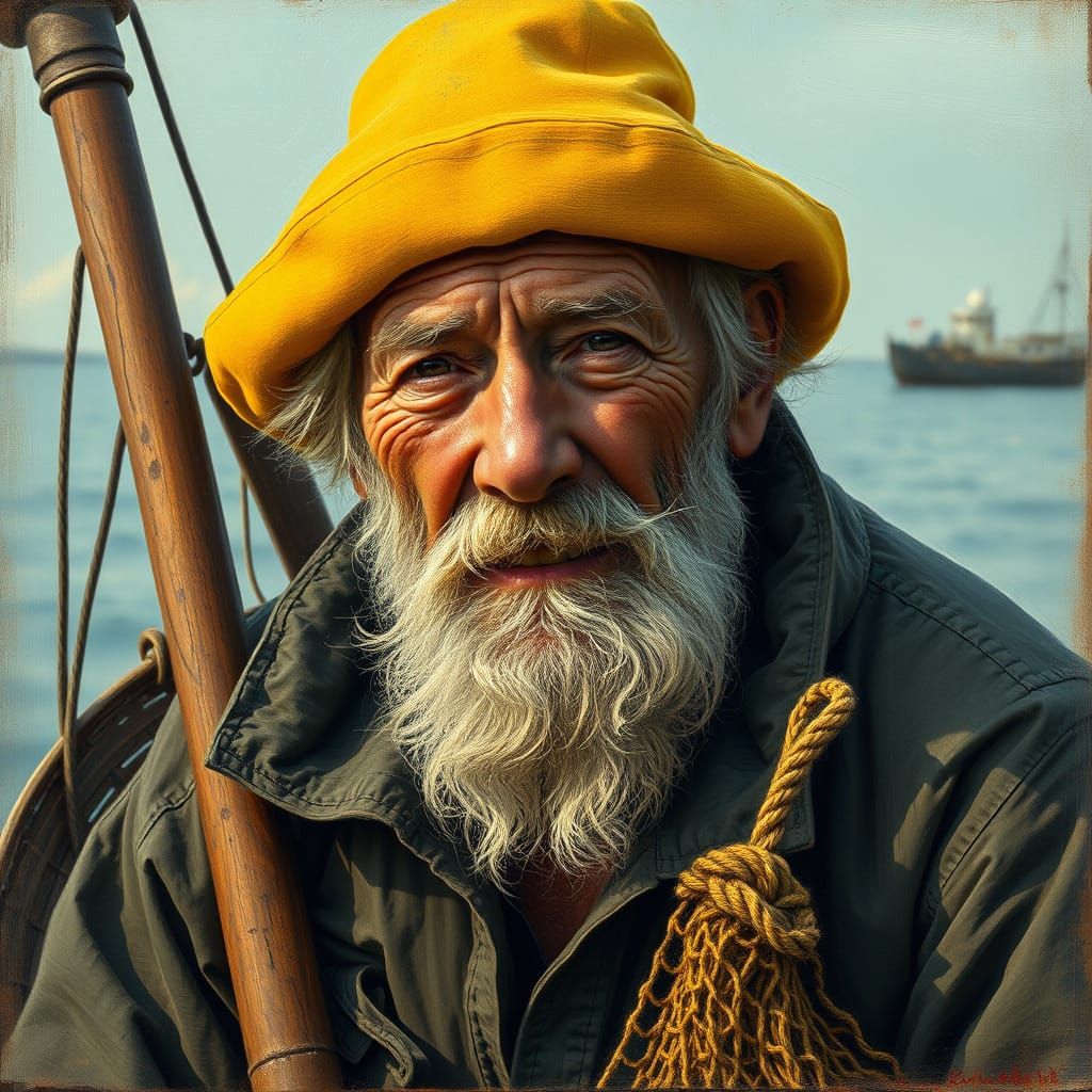Portrait of a fisherman
