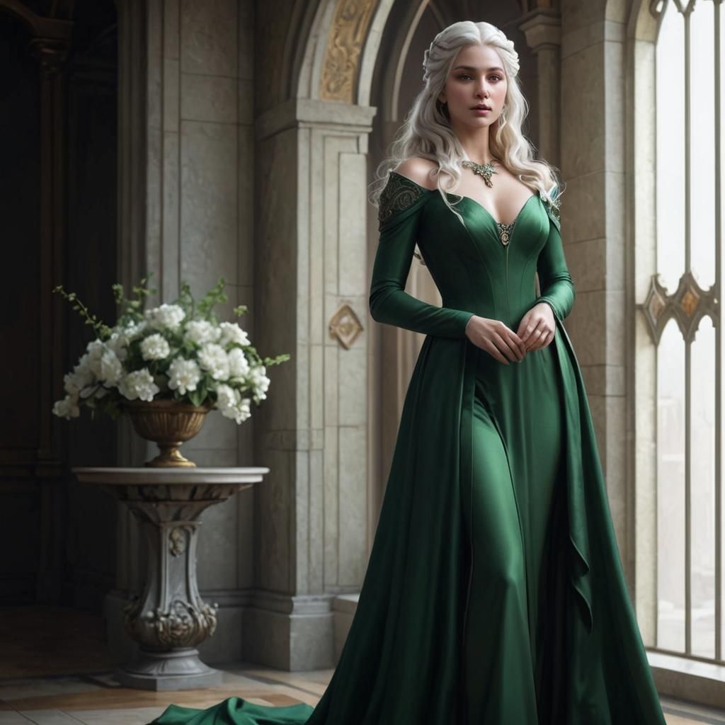 Helaena Targaryen Portrait in Art Nouveau Style