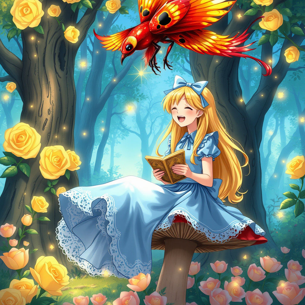 Alice in Wonderland Tarot Reading, Anime Style