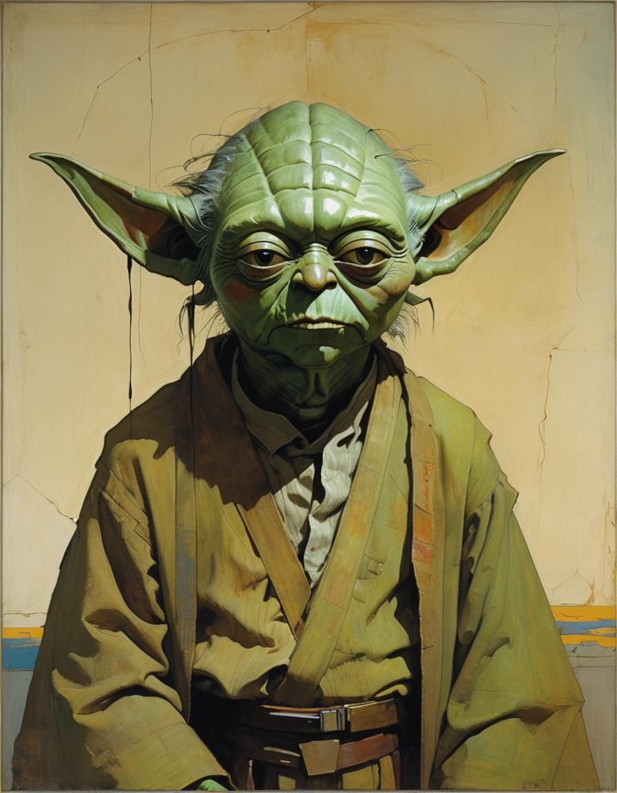 The Wise Yoda Captured in a Mosaic of Artistic Styles