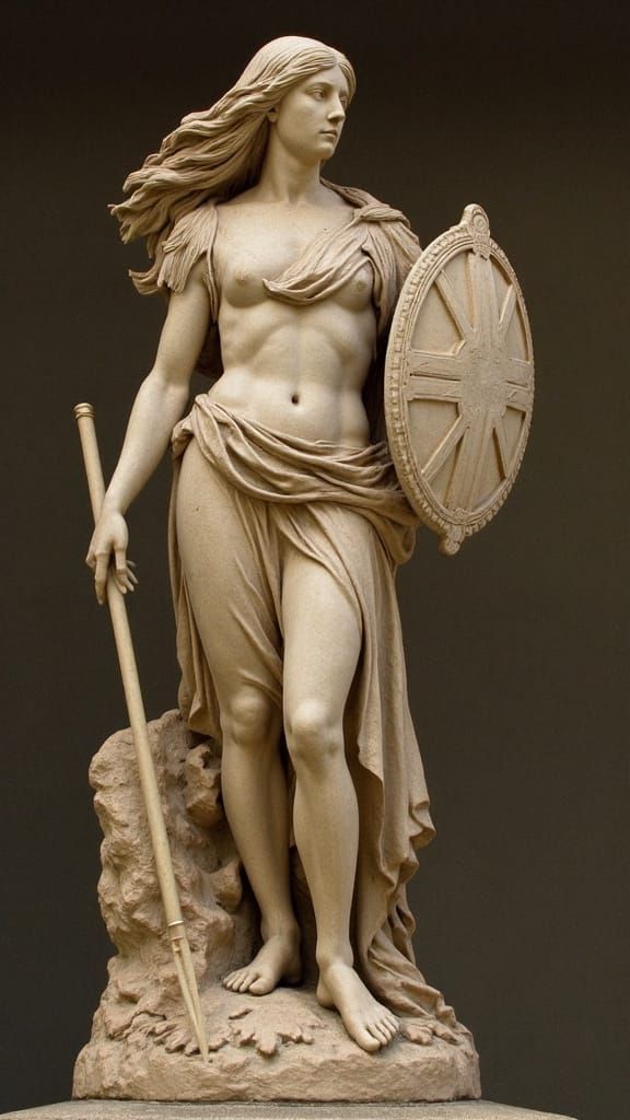 Neoclassical Britannia, Defiant and Majestic