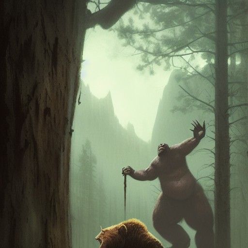 Ogre Provokes Bear in Sinister Style