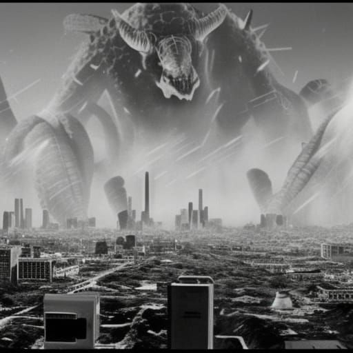 Kaiju Snail Destroys Los Angeles: 1950s Sci-Fi