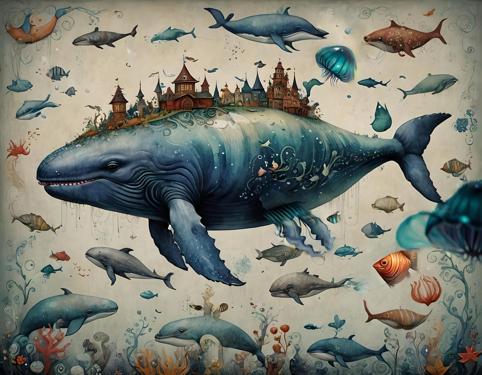 Whale boat city