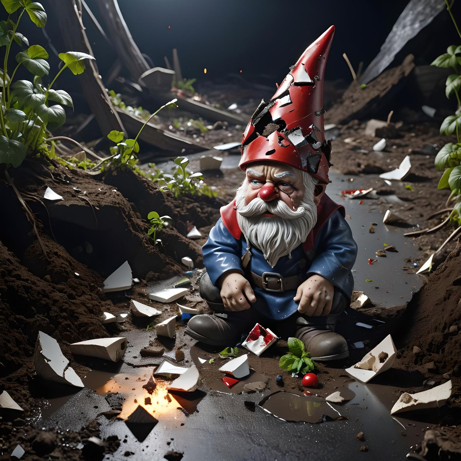 broken gnome