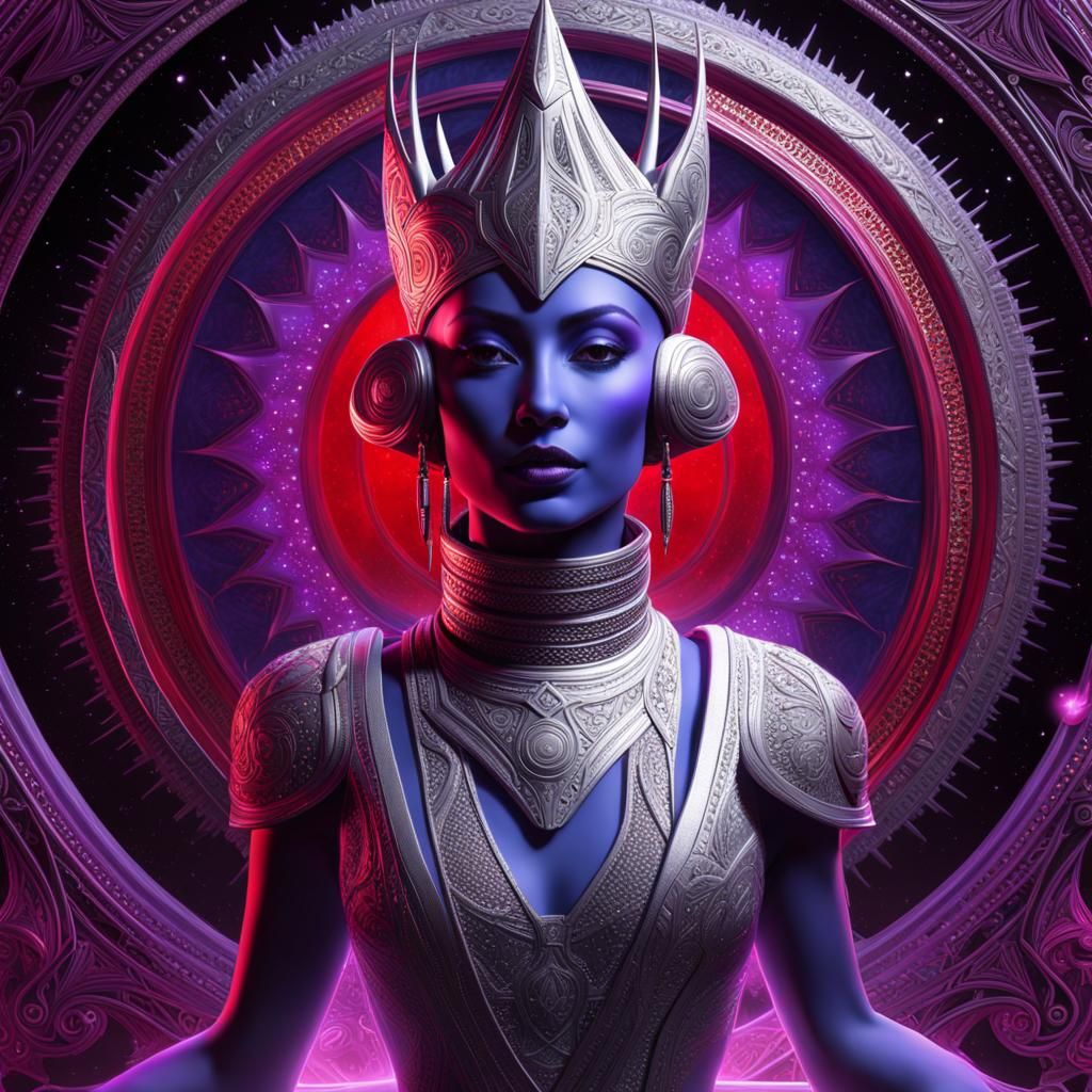 Joyful Arcturian Council Portrait in Unreal Engine 5