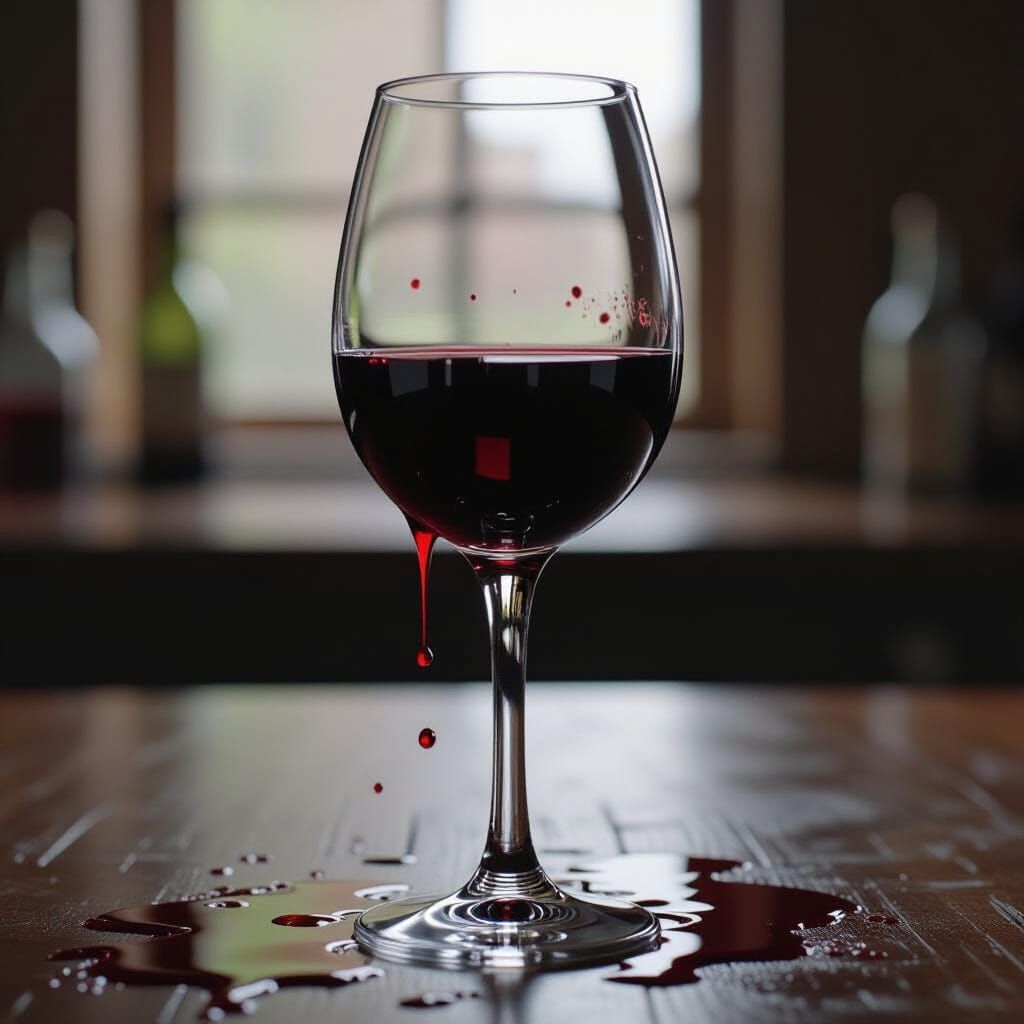 Dramatic Blood Splatter in Cinematic Style