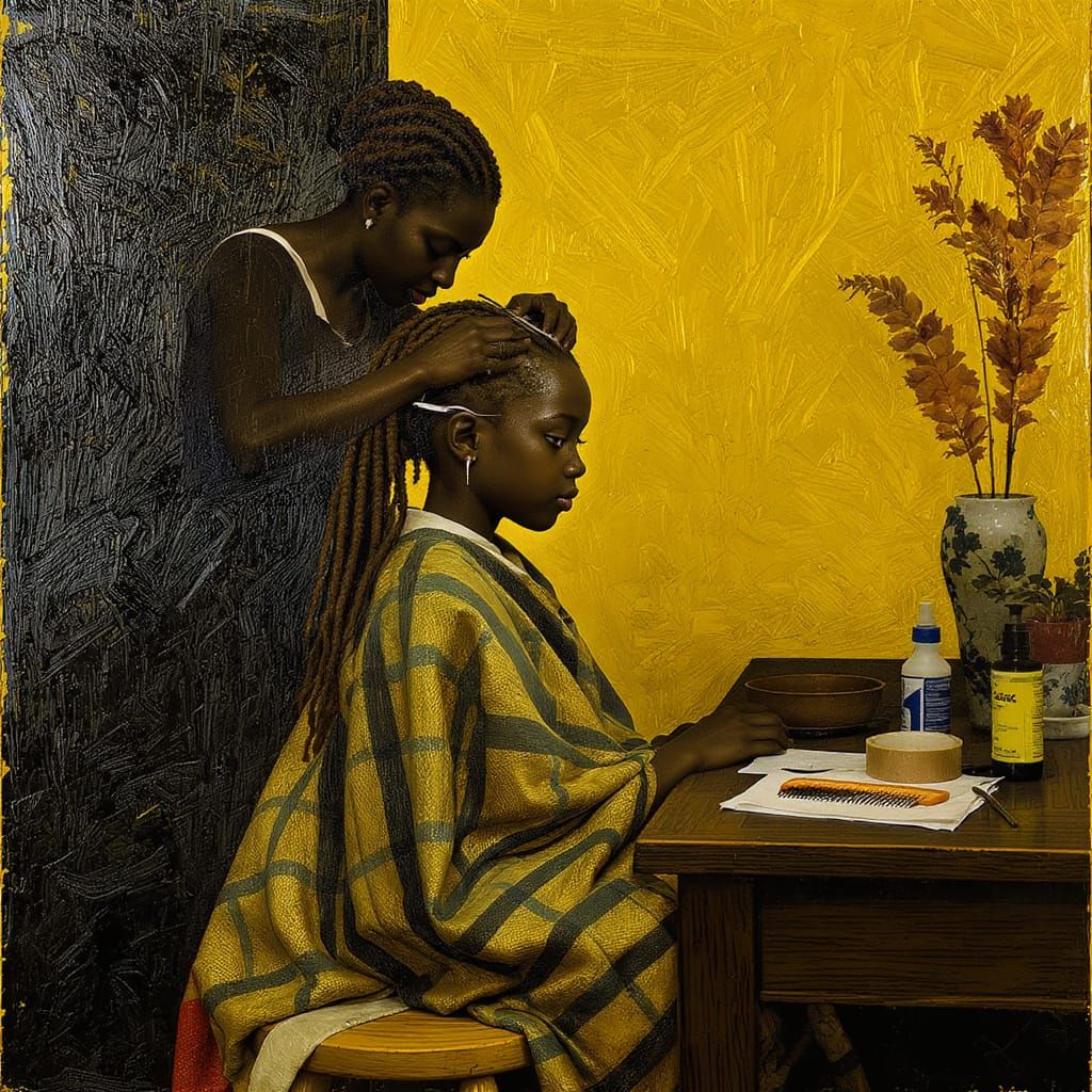 Preparing for School: A Romantic Goth Portrait