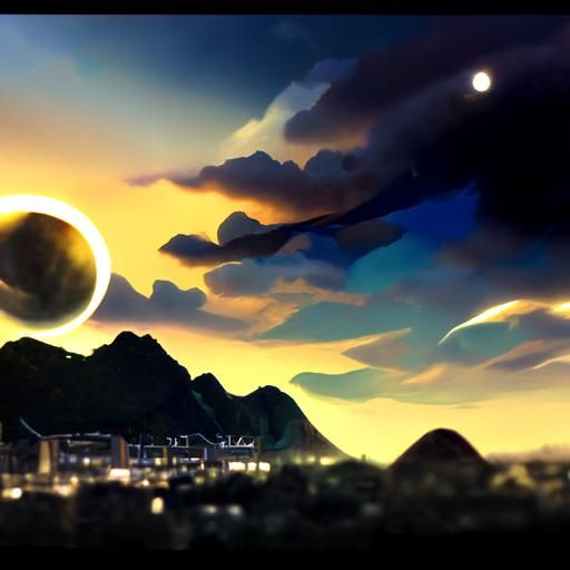 Dreamlike Celestial Matte Painting