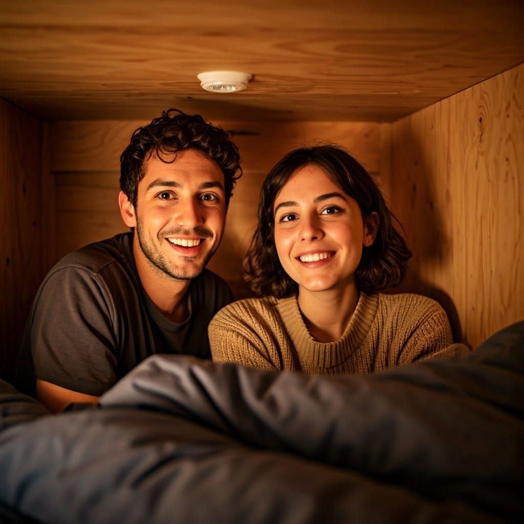Intimate Bedroom Portrait of a Young Couple