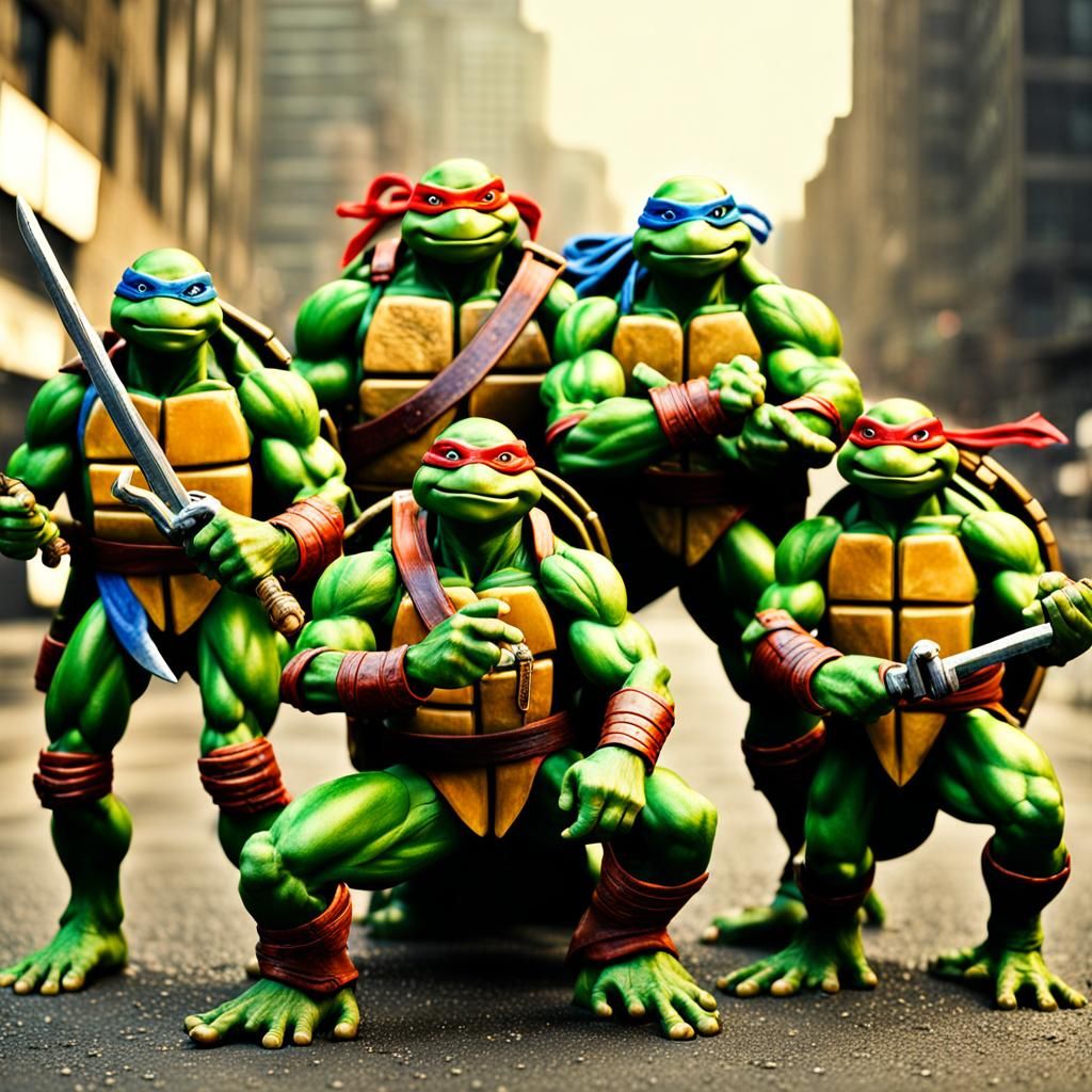 Teenage mutant ninja turtles + 1