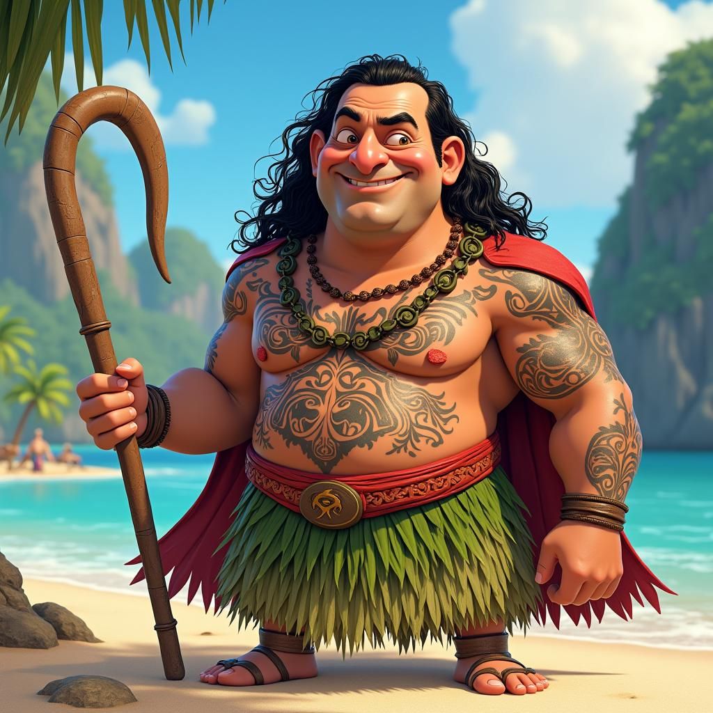 Mr. Bean as Maui: A Humorous Polynesian Adventure