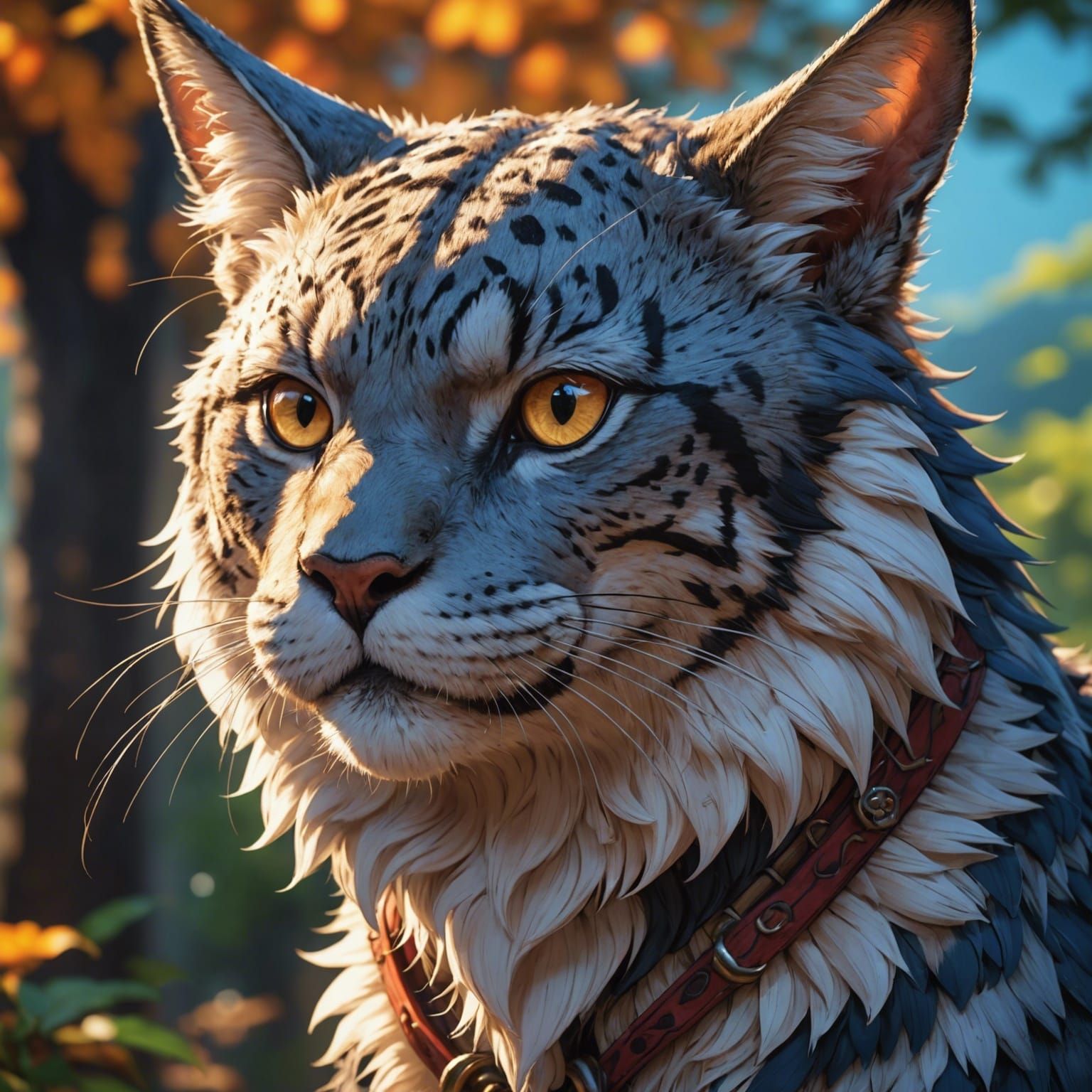 Hyperrealistic Anime Animals in Dramatic Concept Art