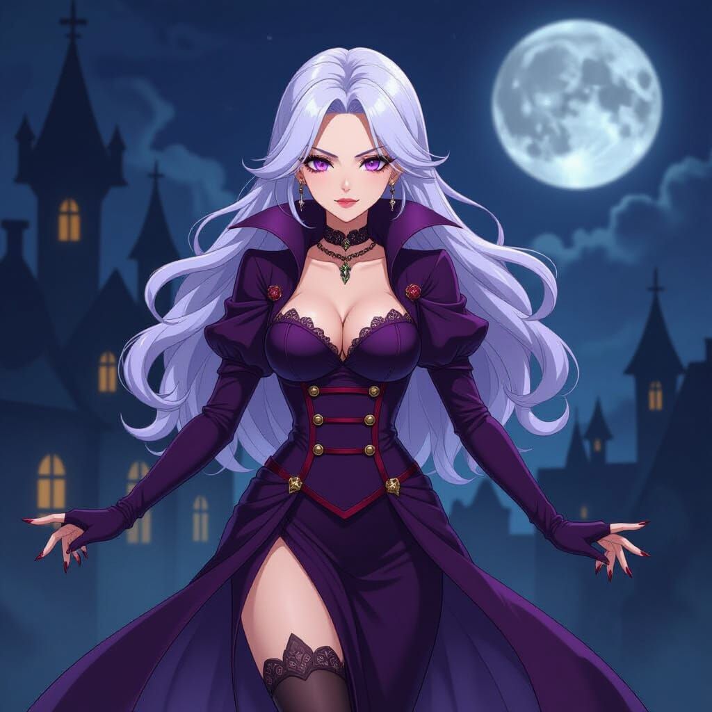 Evil Villainess Enjoys a Spooky Evening