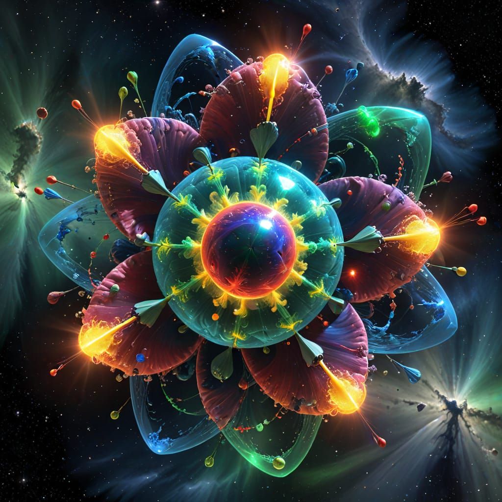 Quantum Field Visualization in Cosmic Storm