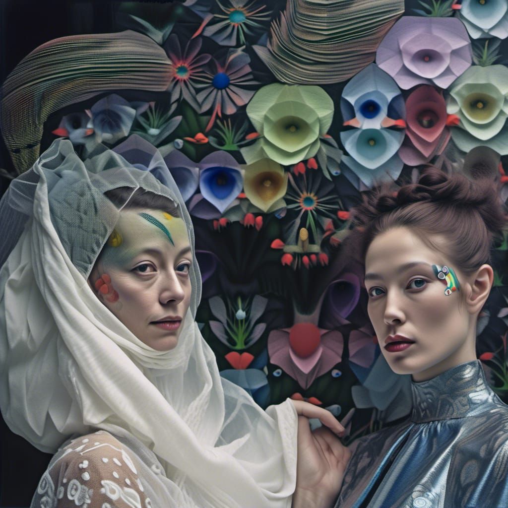 Happy Couple in Lush Park, Hyperrealistic Photography