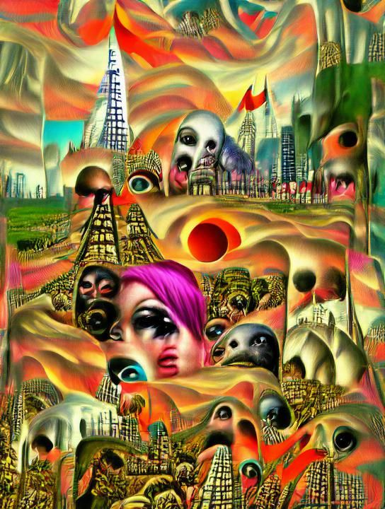 Apocalyptic Futurism Horror Novel Cover Art