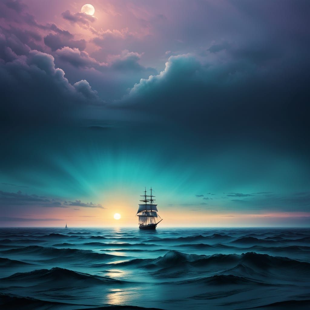 Surreal Seascape in a Dreamlike Aesthetic