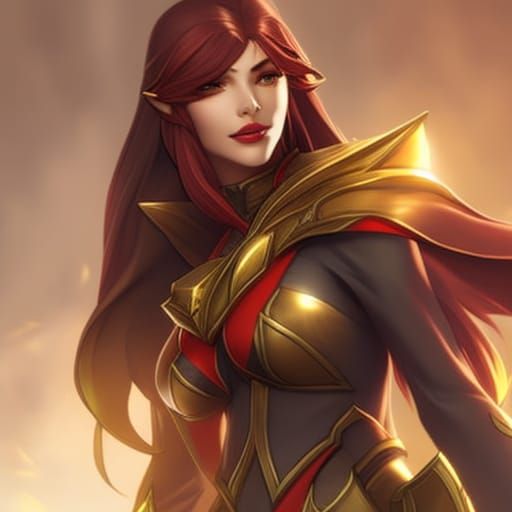 Beautiful Elf Girl Portrait in Hyperdetailed Digital Art