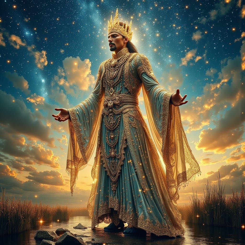 Ranginui, Maori Sky Father in Ethereal Skyscape