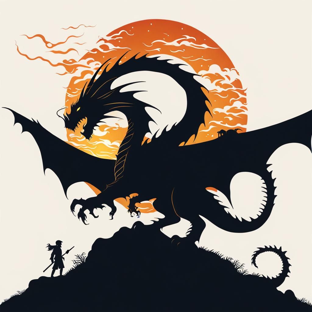 Dragon Silhouette Image