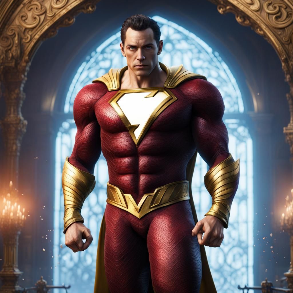 Detailed Matte Painting of Shazam in 8k