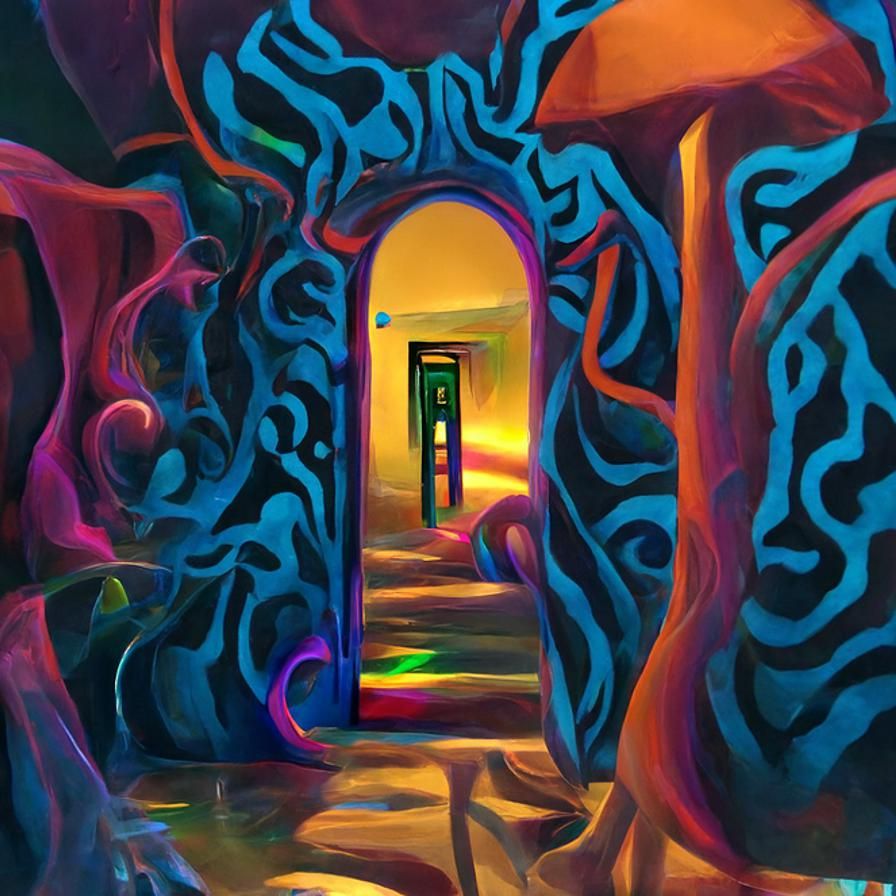 Psychedelic Secret Door to Perception as Digital Art