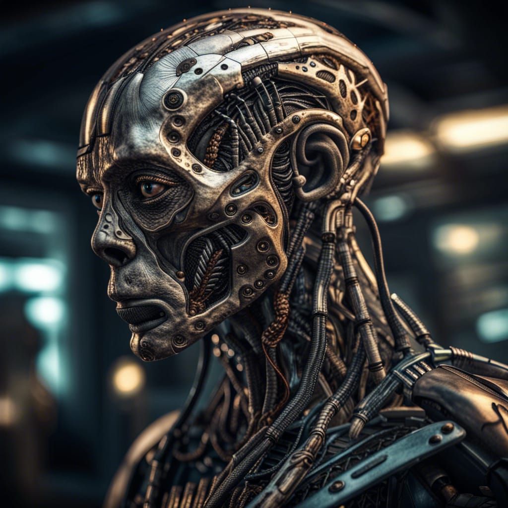 Hyperrealistic Million-Year Advanced Humanoid