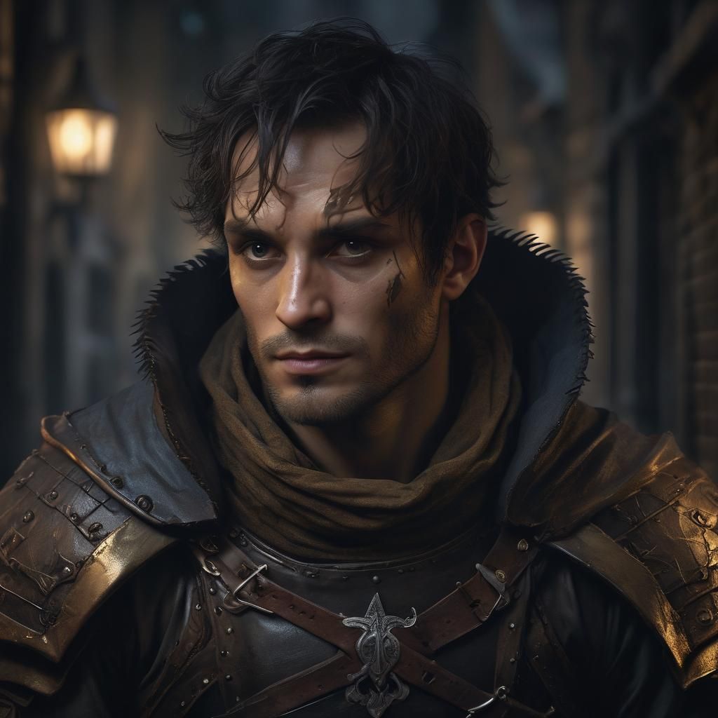 Changeling Rogue Portrait in Dark Fantasy Style