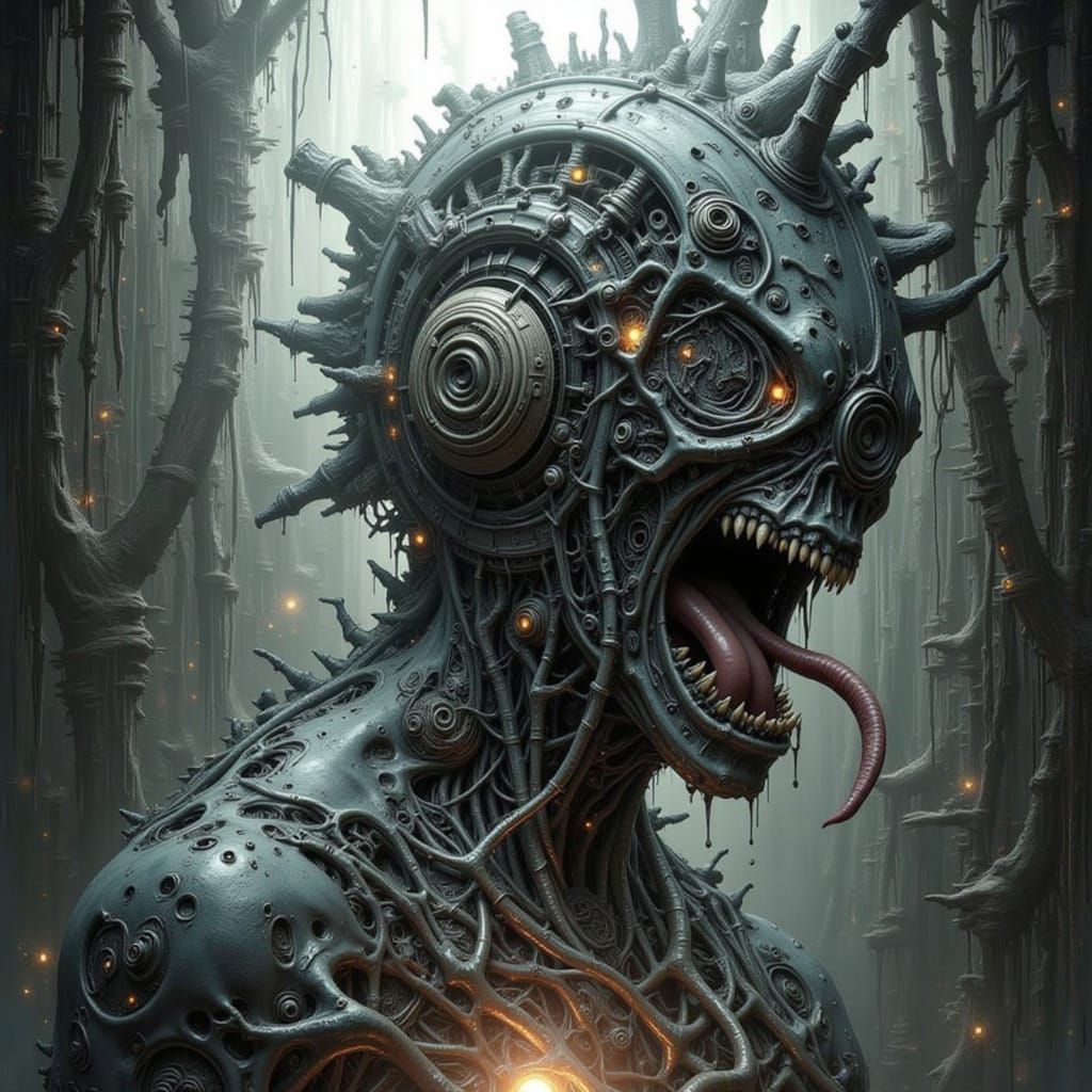 Bio-Mechanical Hellscape Horror - The Drone