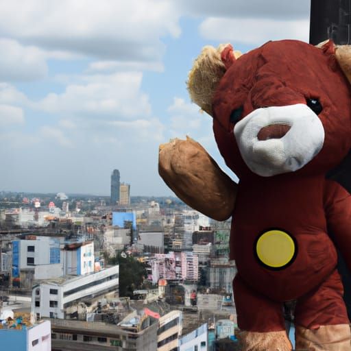 Whimsical Bear in Dhaka, Bangladesh