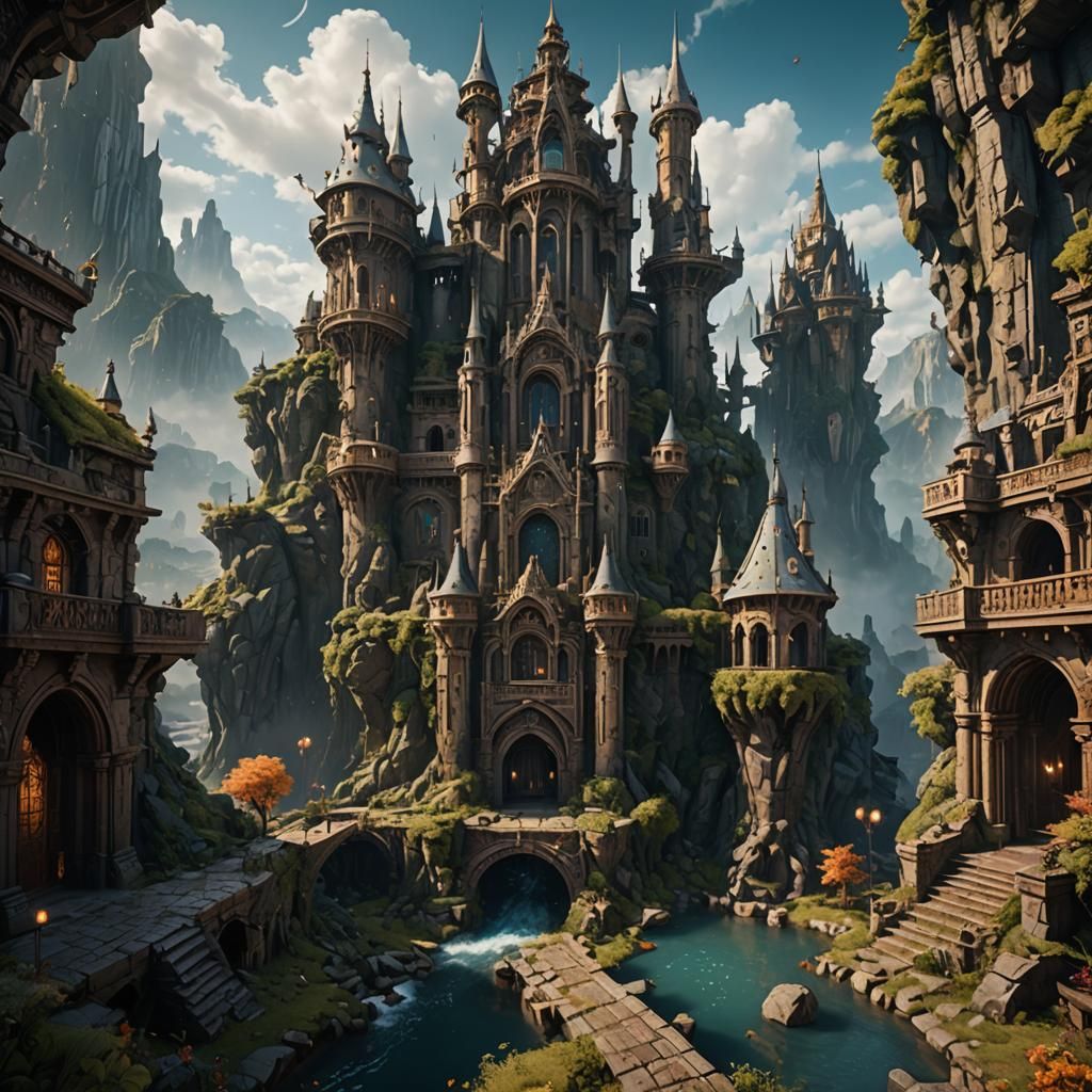 Fantastical Deep Color Fantasy Concept Art