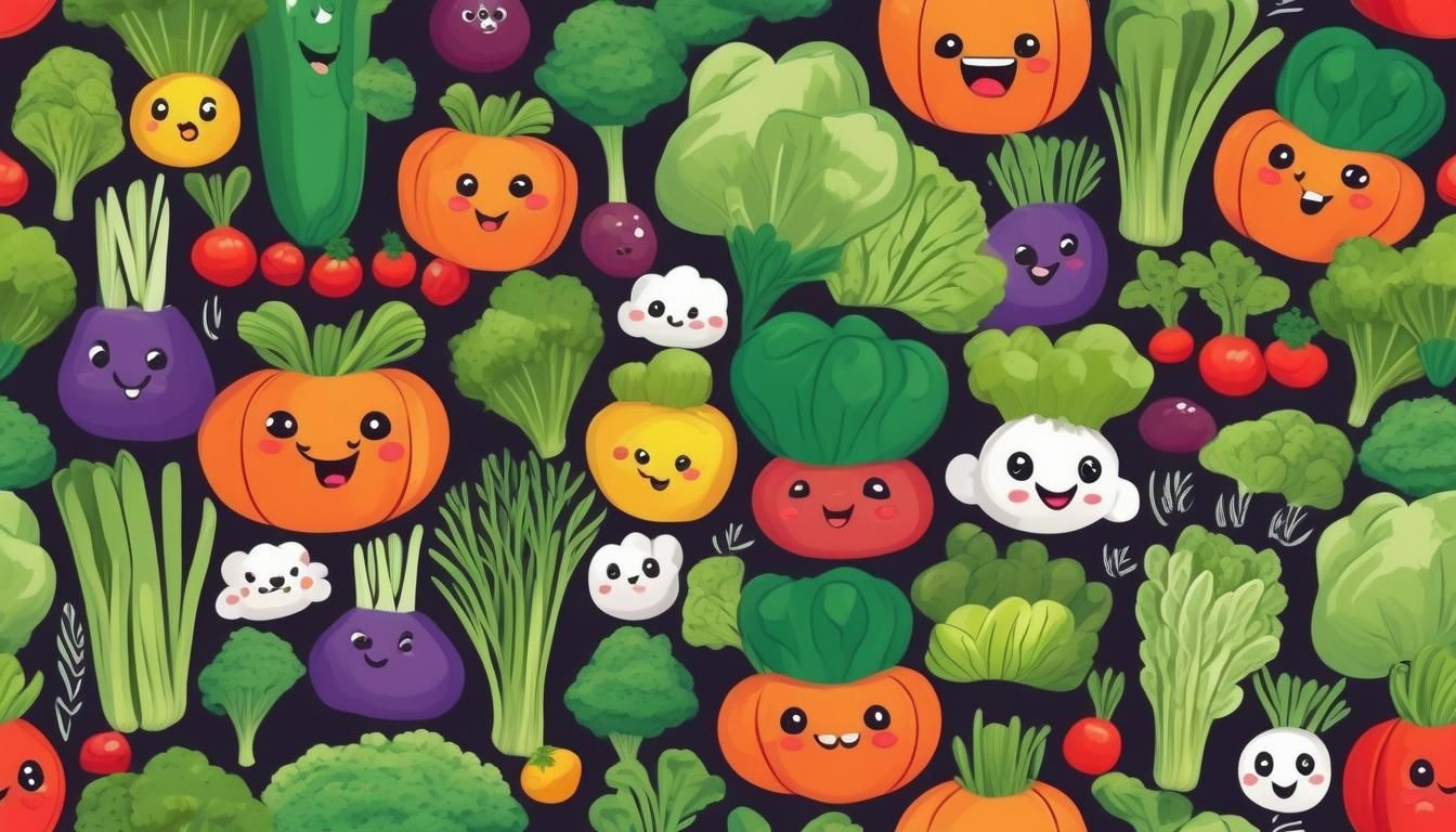 Cute Spring Vegetable Patch in Kwai Style