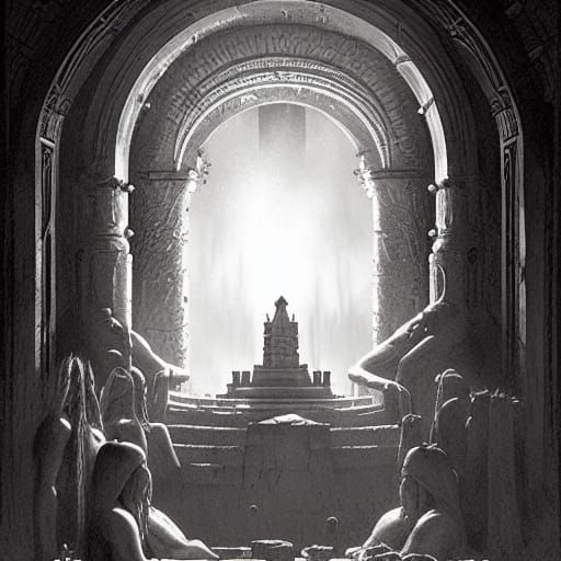 Ancient Temple of Horror: A Lovecraftian Ritual