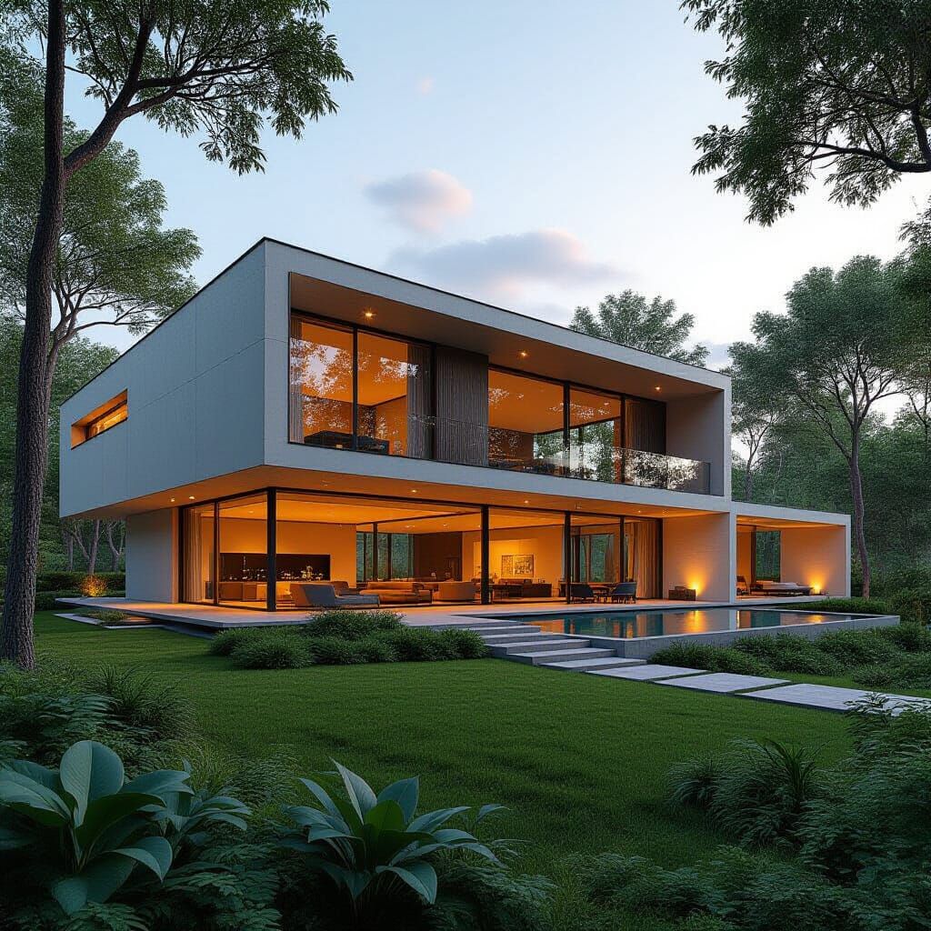A modern house