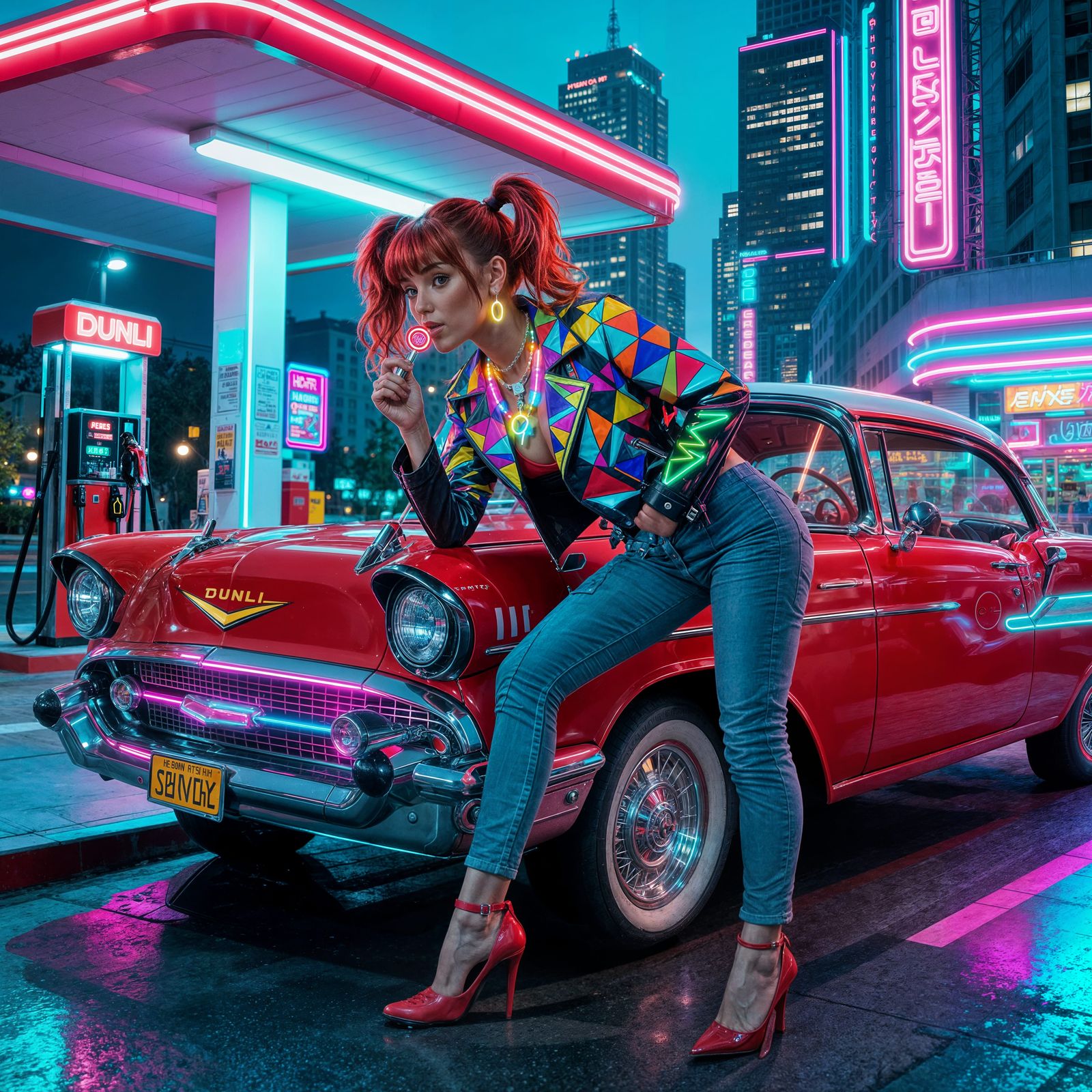 Man Sitting Alone in Diner, Nighthawk Style