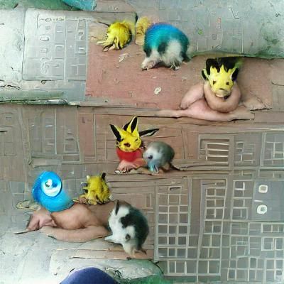 Stylized Renderings of Pokemon Characters