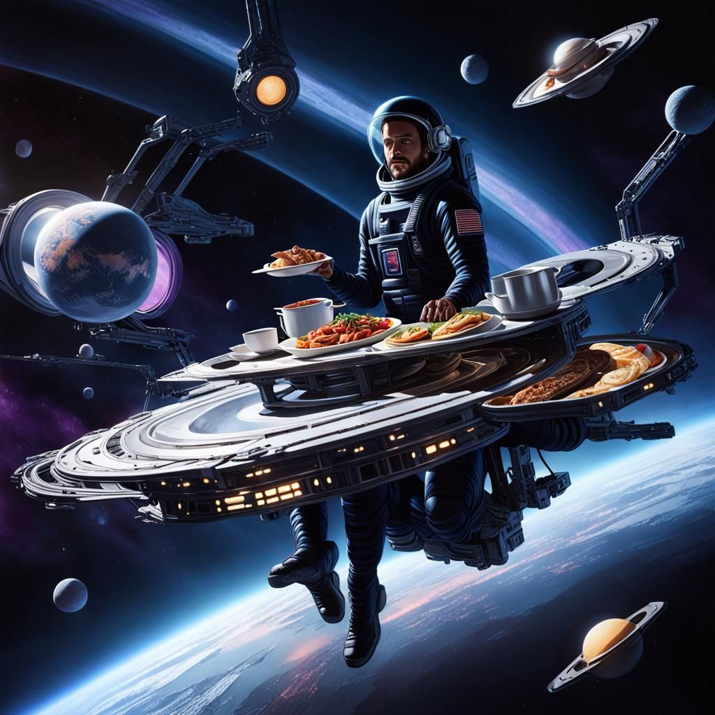 Having dinner at the end of Universe