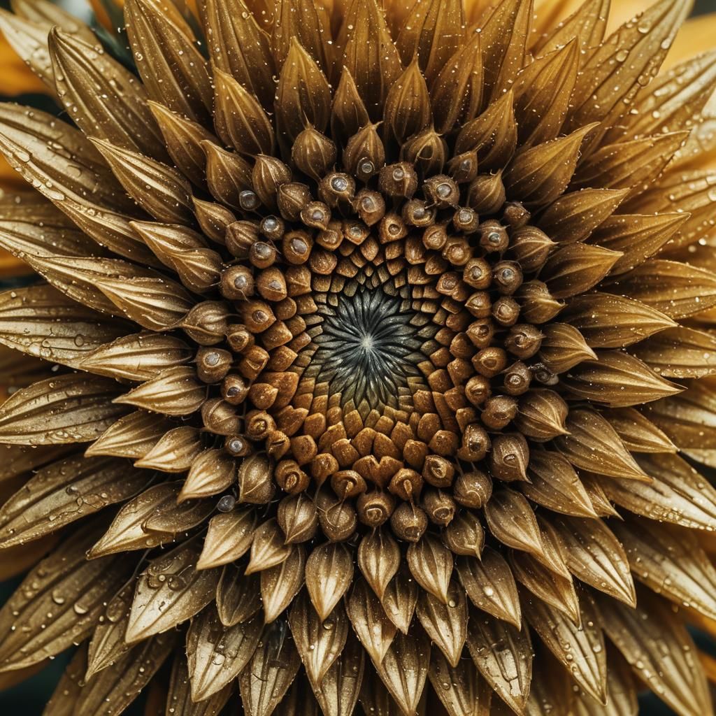 Sunflower Seeds: Fibonacci Sequence in Digital Art