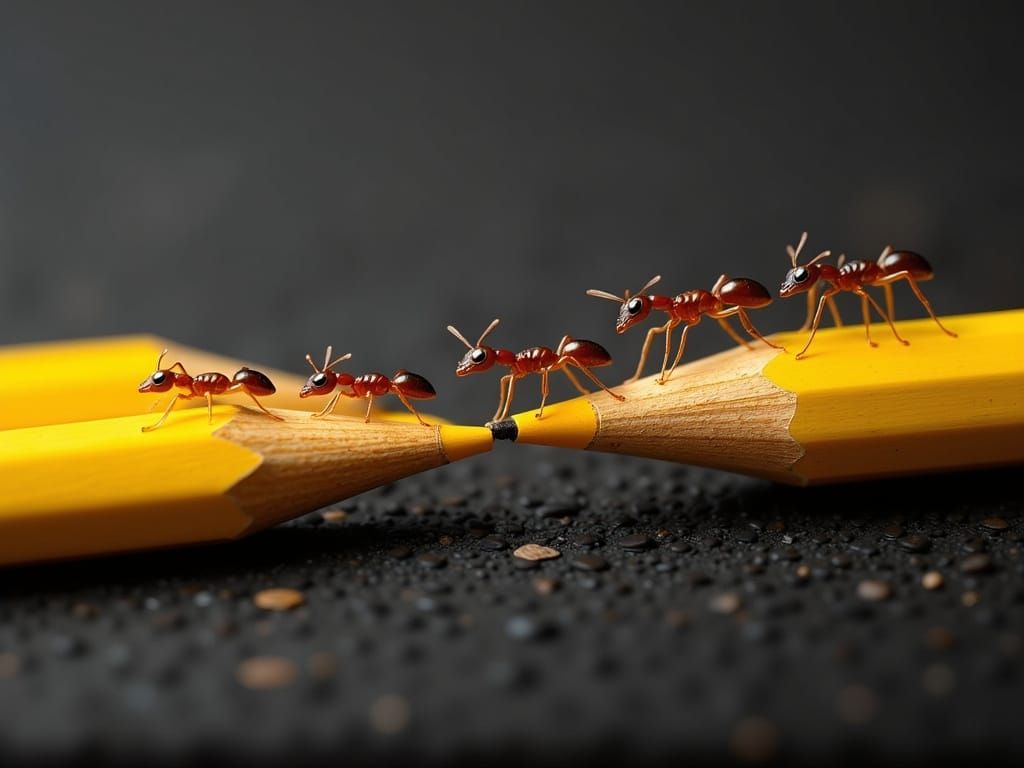 Crossing the yellow pencil bridge