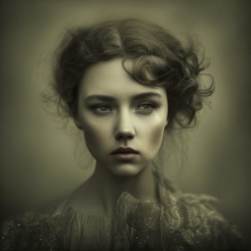 Scarlett O'Hara Portrait in Detailed Art Style