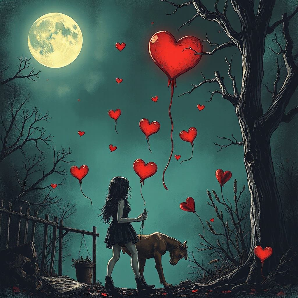 Horror Valentine's Day Story Art