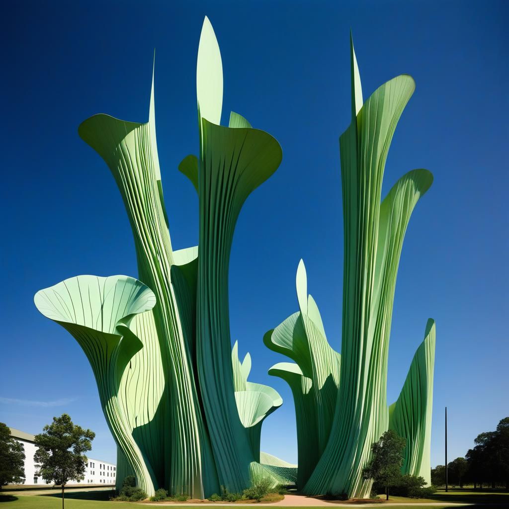 Botanical Architecture Inspired by Georgia O'Keefe