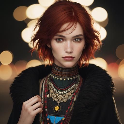 Man in Tribal Dress: High-End Portrait Photography