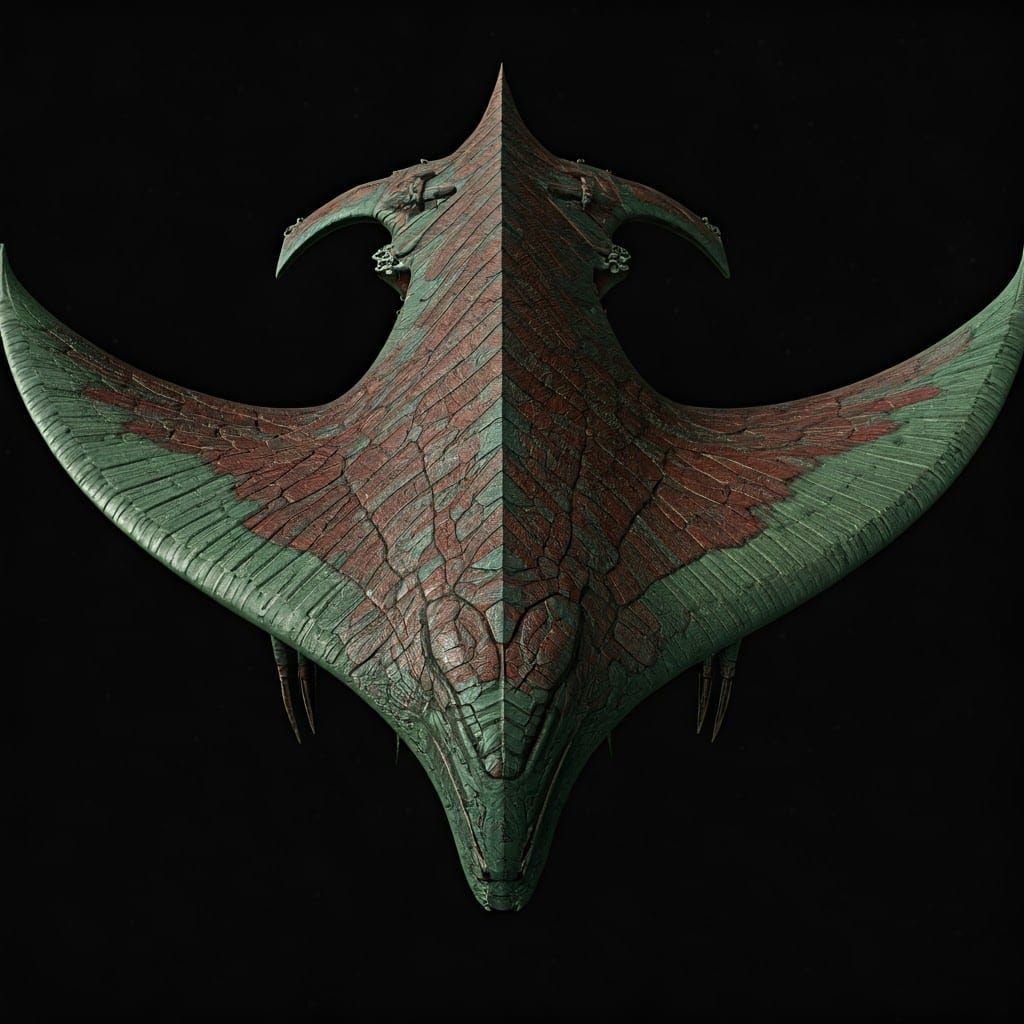 25th Century Klingon Battleship: Angular, Menacing Warship w...